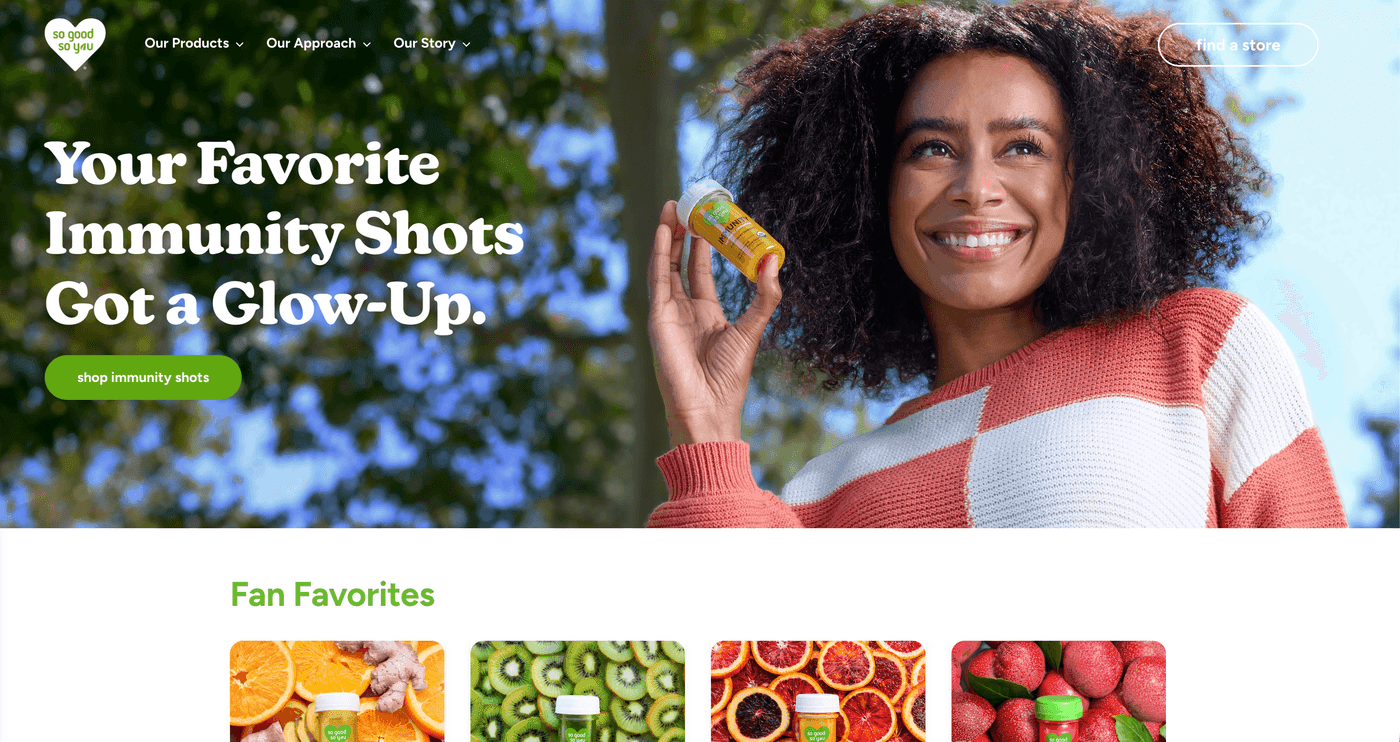 So Good So You storefront preview